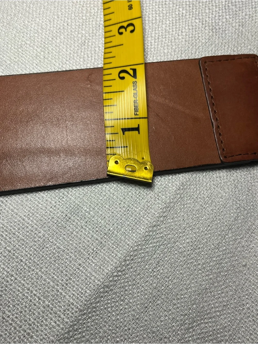 Brown Braided Leather Belt - Classic Tan Womens L